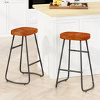 29.52 Eleganti e Minimalisti Sgabelli da Bar Set da 2, Sgabelli da Bar Altezza Contatore, per Isola Cucina, Caffetteria, Bar, Balcone di Casa