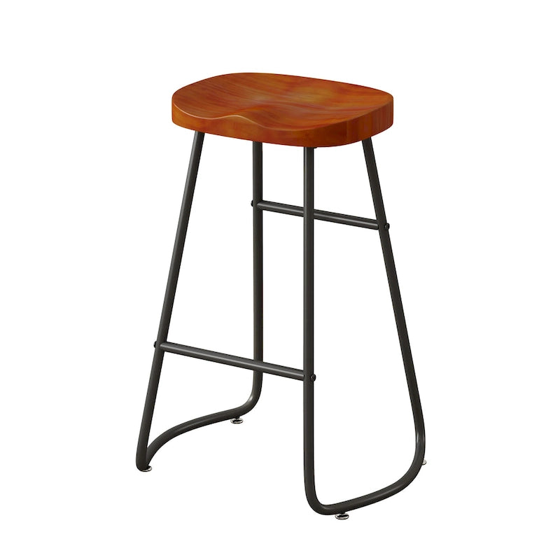 29.52 Eleganti e Minimalisti Sgabelli da Bar Set da 2, Sgabelli da Bar Altezza Contatore, per Isola Cucina, Caffetteria, Bar, Balcone di Casa