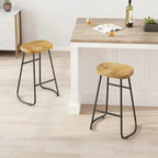 29.52 Eleganti e Minimalisti Sgabelli da Bar Set da 2, Sgabelli da Bar Altezza Contatore, per Isola Cucina, Caffetteria, Bar, Balcone di Casa