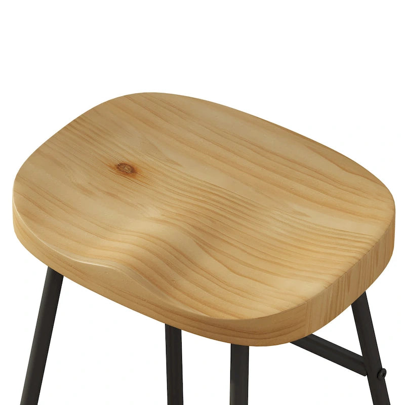 29.52 Eleganti e Minimalisti Sgabelli da Bar Set da 2, Sgabelli da Bar Altezza Contatore, per Isola Cucina, Caffetteria, Bar, Balcone di Casa