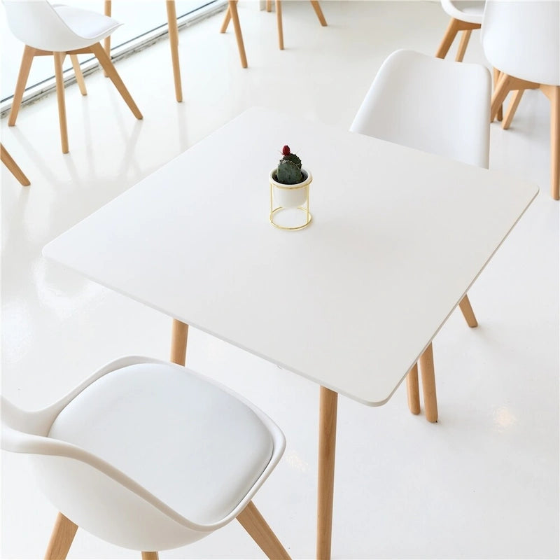 Set di 4 sedie da pranzo moderne con morbida imbottitura