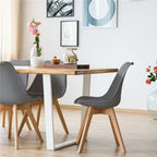 Set di 4 sedie da pranzo moderne con morbida imbottitura