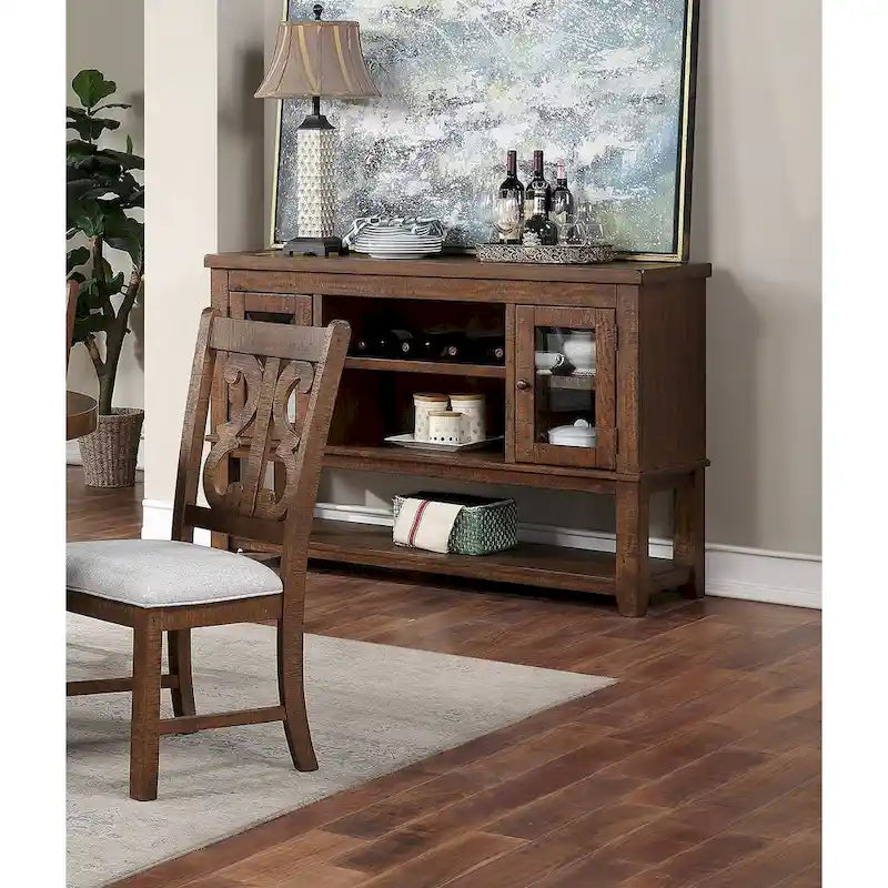 Sever con ripiani a vista