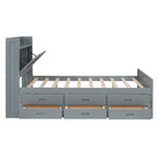 Letto in legno contenitore con letto estraibile singolo e tre cassetti portaoggetti