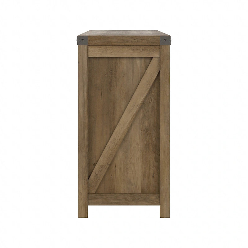 Mobile Porta TV Rustico da 75 pollici Cottage Grove 65W di Bush Furniture